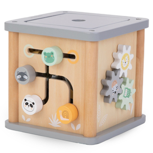Drvena Montessori edukativna kocka - motorička petlja
