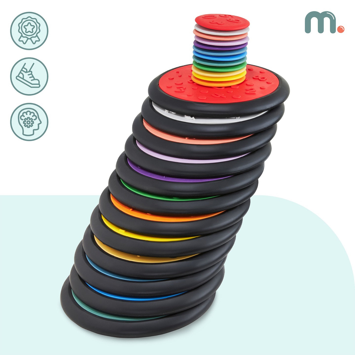 Šareni senzorni diskovi za djecu - 24 komada