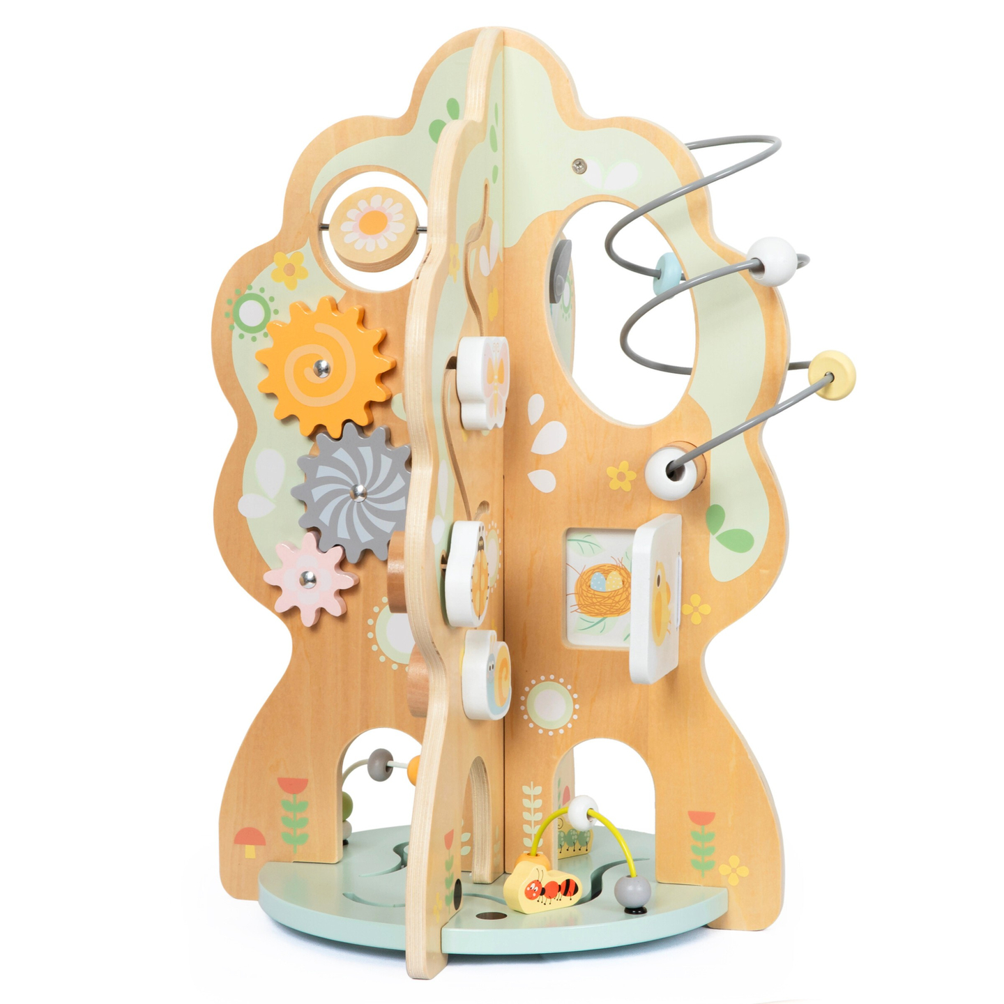 Drvena edukativna igračka 10 u 1 - multifunkcionalno drvce