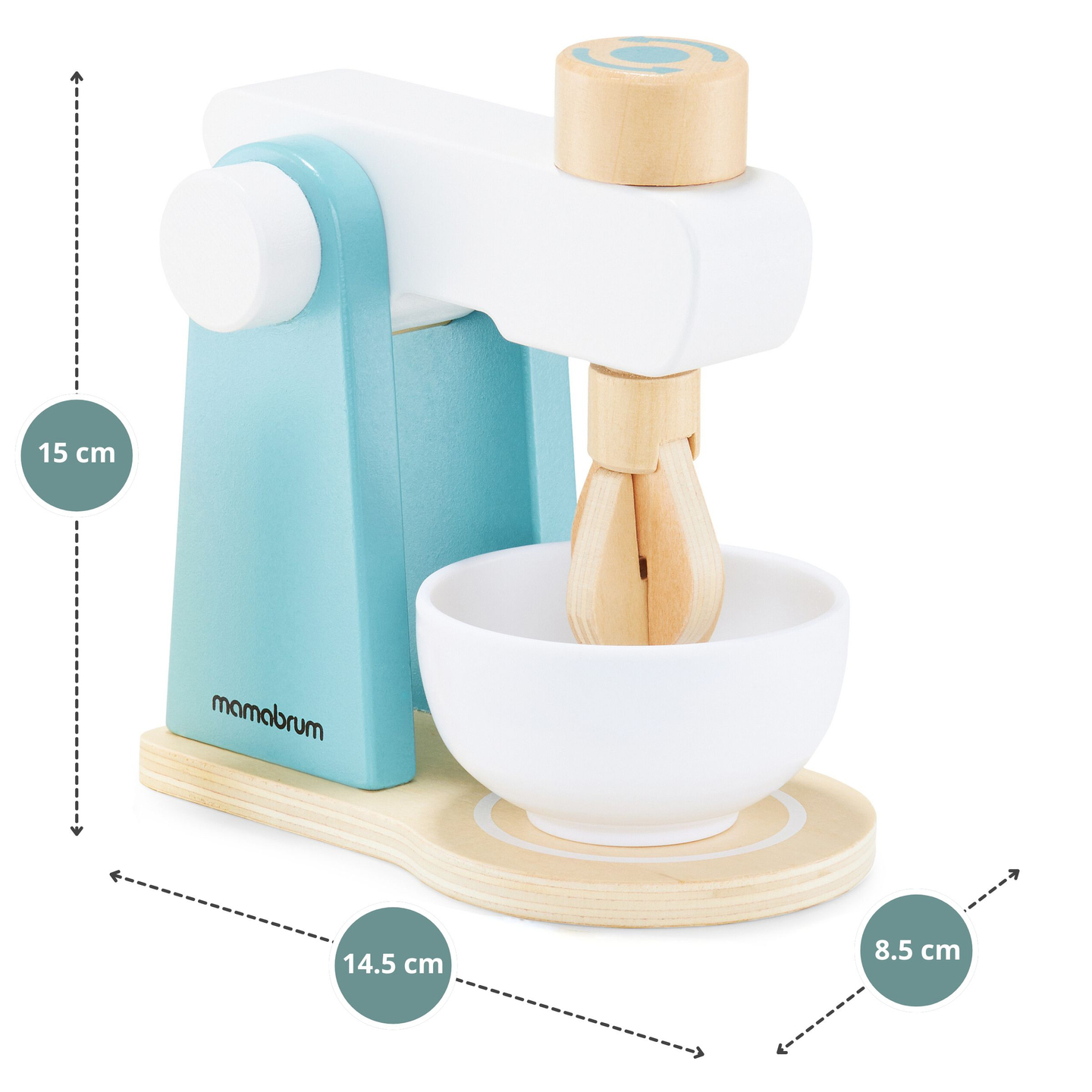 Drvena miješalica s priborom