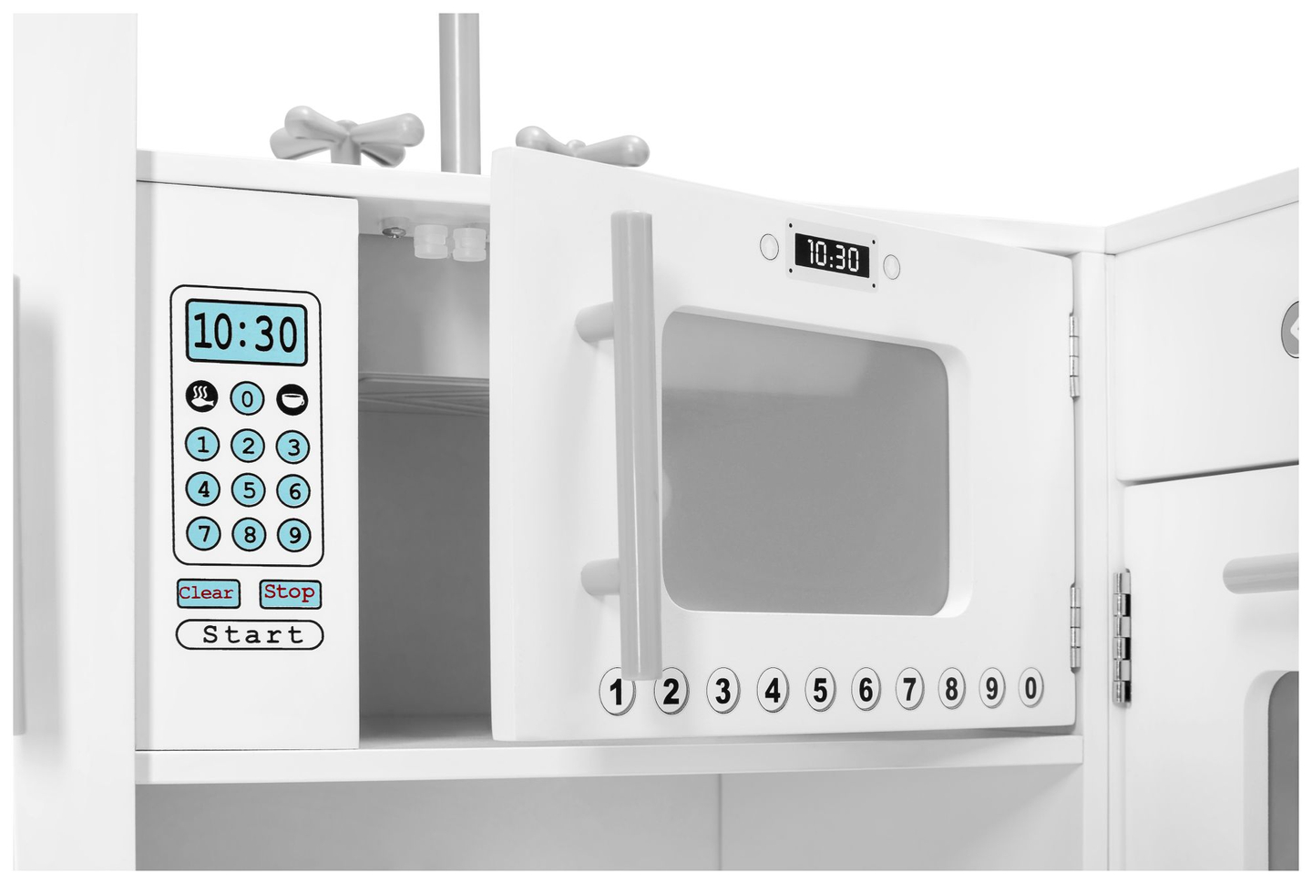 XXXL drvena kutna kuhinja s hladnjakom, pećnicom, perilicom rublja, pregačom i dodacima